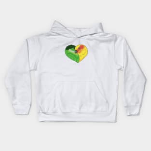 Tweet-Hearts, Birds in Love Design, Conures Kids Hoodie